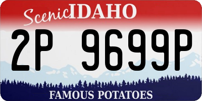 ID license plate 2P9699P