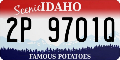 ID license plate 2P9701Q