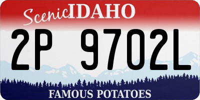 ID license plate 2P9702L