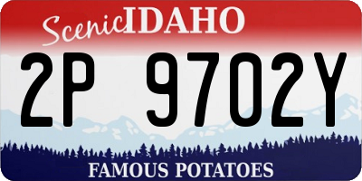 ID license plate 2P9702Y