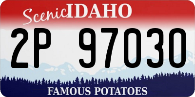 ID license plate 2P9703O