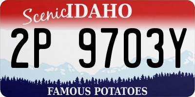 ID license plate 2P9703Y