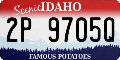 ID license plate 2P9705Q