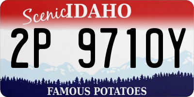 ID license plate 2P9710Y