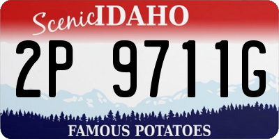 ID license plate 2P9711G