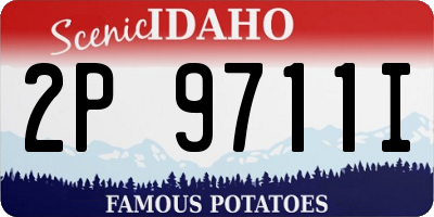 ID license plate 2P9711I