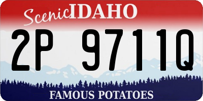 ID license plate 2P9711Q