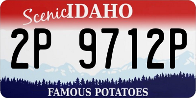 ID license plate 2P9712P