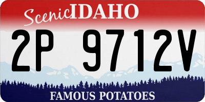 ID license plate 2P9712V