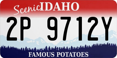 ID license plate 2P9712Y