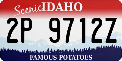 ID license plate 2P9712Z