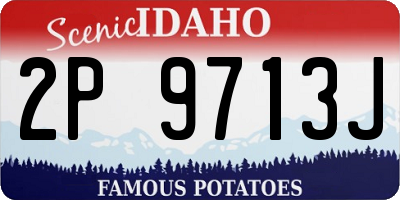 ID license plate 2P9713J