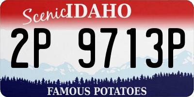ID license plate 2P9713P