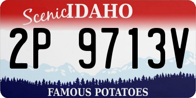 ID license plate 2P9713V