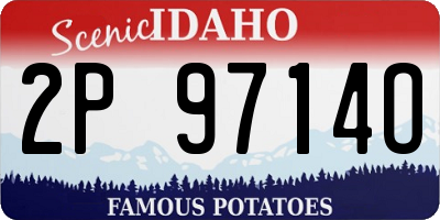 ID license plate 2P9714O