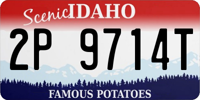 ID license plate 2P9714T