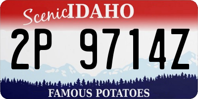 ID license plate 2P9714Z