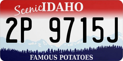 ID license plate 2P9715J