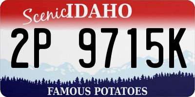 ID license plate 2P9715K