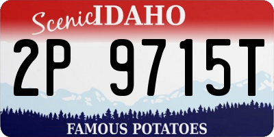 ID license plate 2P9715T