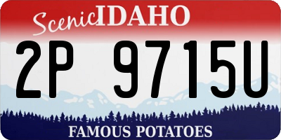 ID license plate 2P9715U