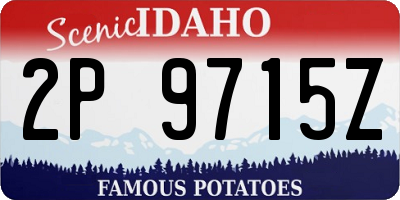 ID license plate 2P9715Z