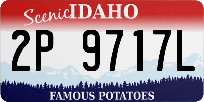 ID license plate 2P9717L