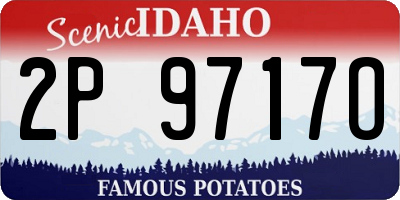 ID license plate 2P9717O