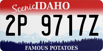 ID license plate 2P9717Z