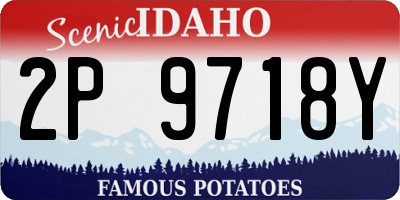 ID license plate 2P9718Y