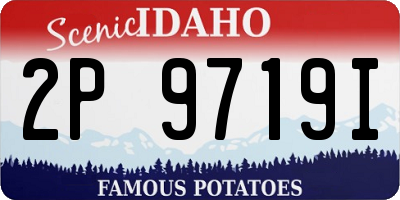 ID license plate 2P9719I