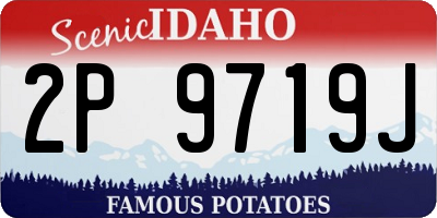 ID license plate 2P9719J