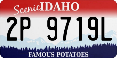 ID license plate 2P9719L