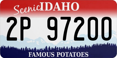 ID license plate 2P9720O