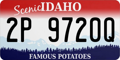 ID license plate 2P9720Q