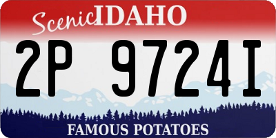 ID license plate 2P9724I