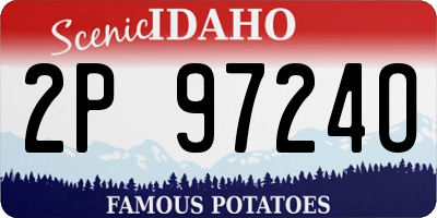 ID license plate 2P9724O