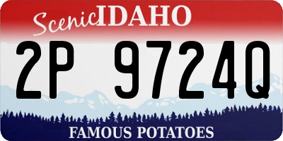 ID license plate 2P9724Q