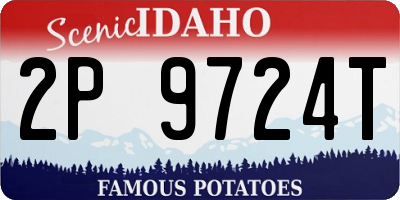 ID license plate 2P9724T