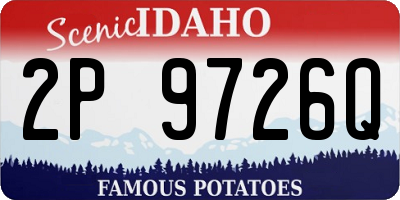 ID license plate 2P9726Q