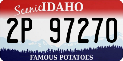 ID license plate 2P9727O