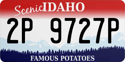 ID license plate 2P9727P