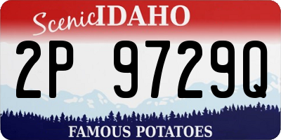 ID license plate 2P9729Q