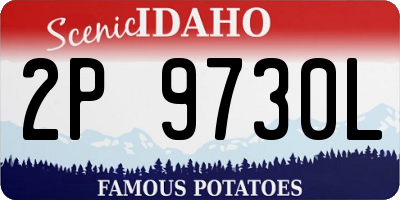 ID license plate 2P9730L
