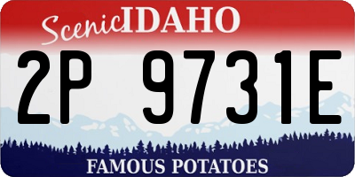 ID license plate 2P9731E