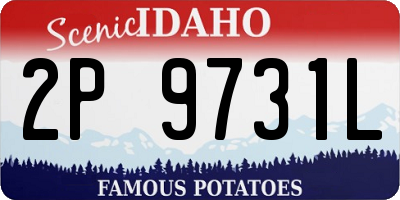 ID license plate 2P9731L