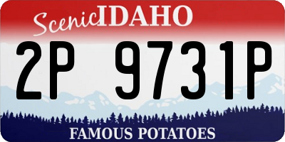 ID license plate 2P9731P