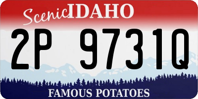 ID license plate 2P9731Q