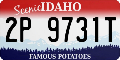ID license plate 2P9731T