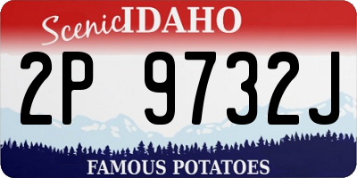ID license plate 2P9732J